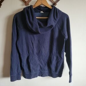 Patagonia Pullover Sweatshirt Long Sleeve Cowl Neck Blue Extra Small XS